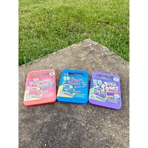 Lot of 3 Kids Activity Kits 50 Playtime Silly Bible Songs CD Coloring Stickers